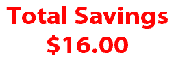 Total Savings $16.00